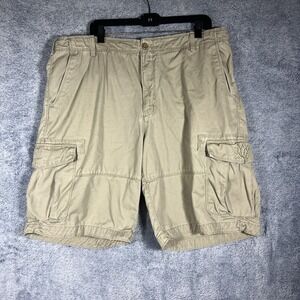 Timberland Men's Tan Hiking Walking Cargo Short Pants 100% Cotton Size 38